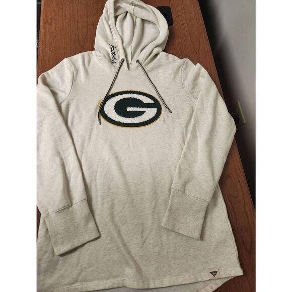 Green Bay Packers Medium Team Absolute Pullover Hoodie - Oatmeal - Picture 2 of 8